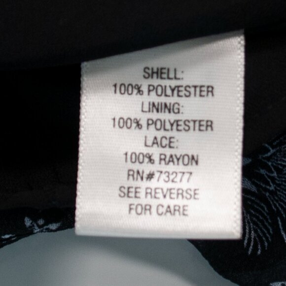 NEW Apt 9 Floral Babydoll Tank Top Women 22W Black Lace Trim Whimsigoth QQ15X - Picture 5 of 5